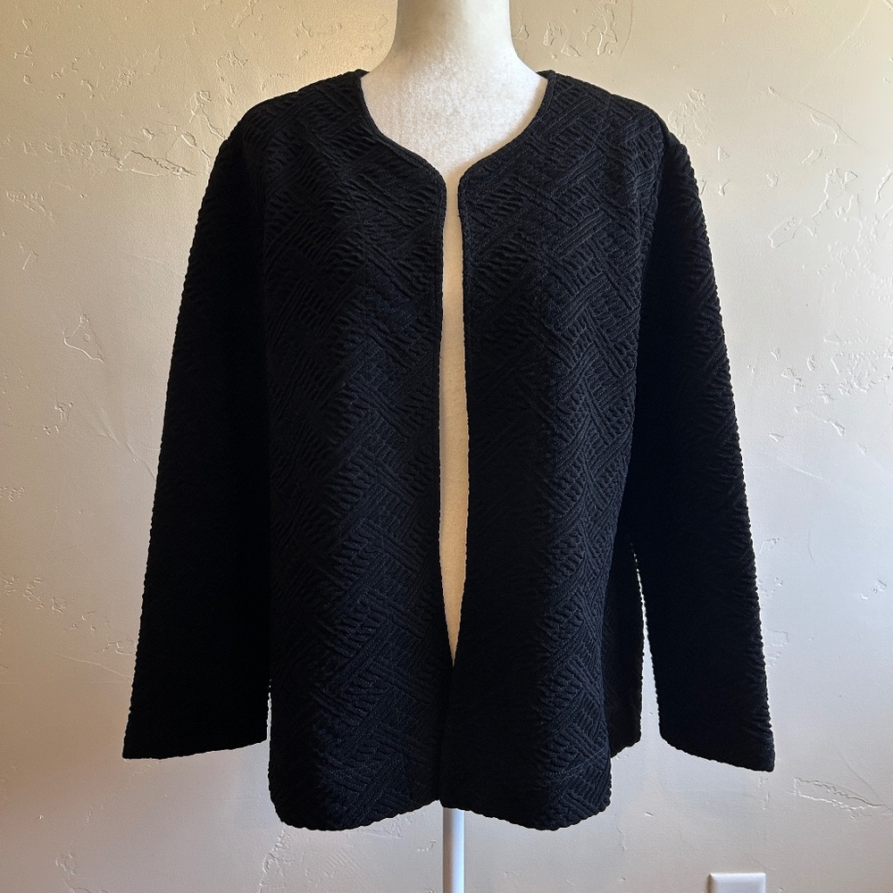 Chico's Travelers Collection Knit Open Front Cardigan Size 3 US XL